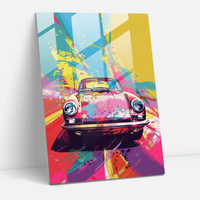 Andy Warhol Wall Decoration - Retro Car Illustrations - Andy Warhol, Modern Art, Wall Decoration, Andy Warhol