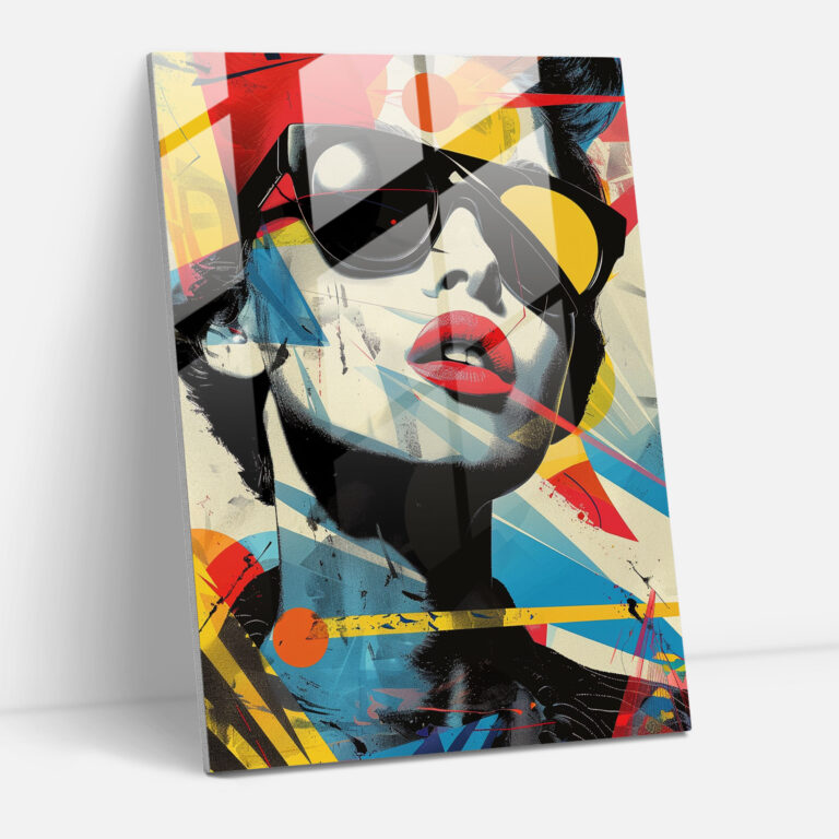 Andy Warhol Glass Print - Retro Typography - Andy Warhol, Glass Print, Home Decoration, Glass Wall Art