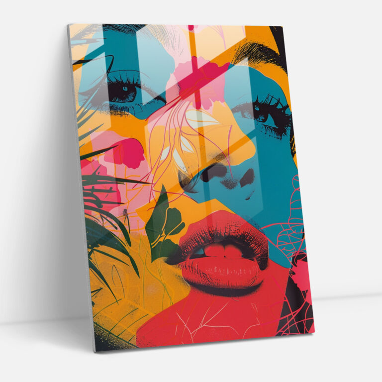 Andy Warhol Home Decoration - Whimsical Motifs - Andy Warhol, Glass Print, Wall Decoration, Glass Wall Art
