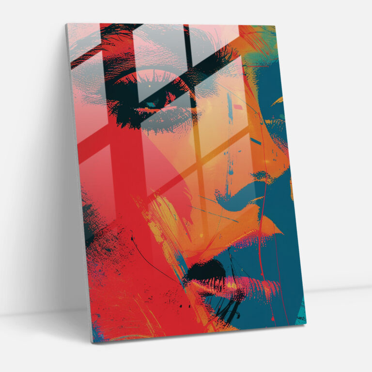 Andy Warhol Glass Print Edgy Pop Art Home Decoration Bold Glass Art - Andy Warhol, Modern Art, Glass Art, Glass Wall Art