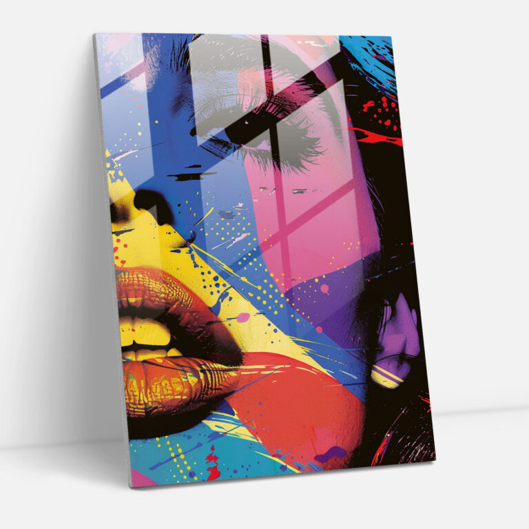Andy Warhol Glass Print Playful Pop Art Home Decoration Colorful Glass Art - Andy Warhol, Modern Art, Playful, Glass Art