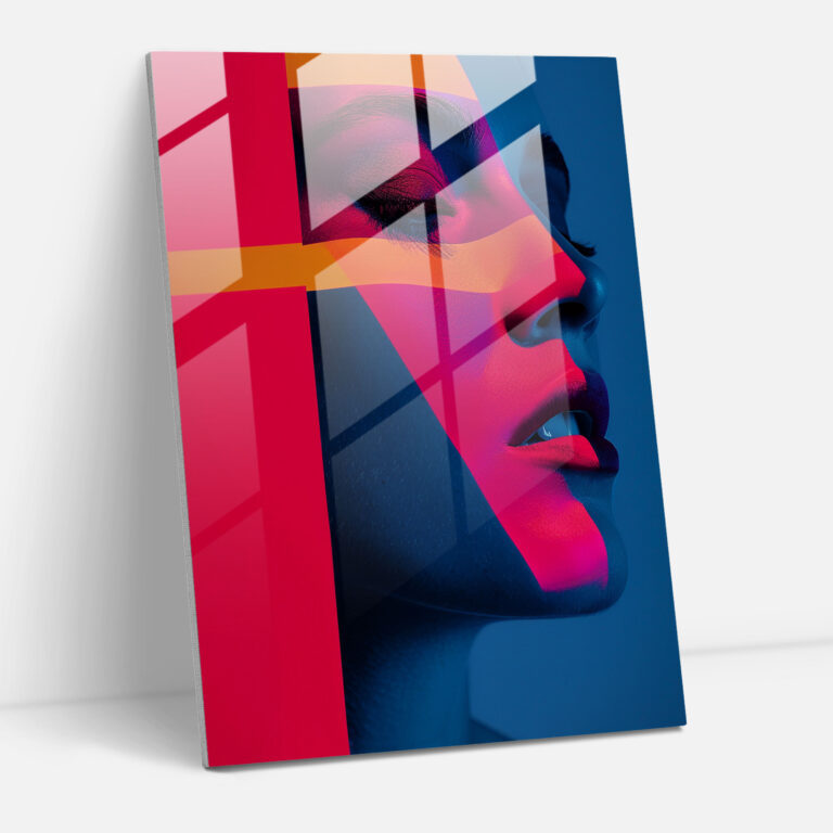 Andy Warhol Glass Print - Neon Color Block Design - Andy Warhol, Home Decoration, Glass Wall Art, Wall Decoration