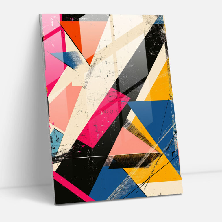 Andy Warhol Glass Wall Art - Abstract Geometric Design - Andy Warhol, Home Decoration, Wall Decoration, Andy Warhol