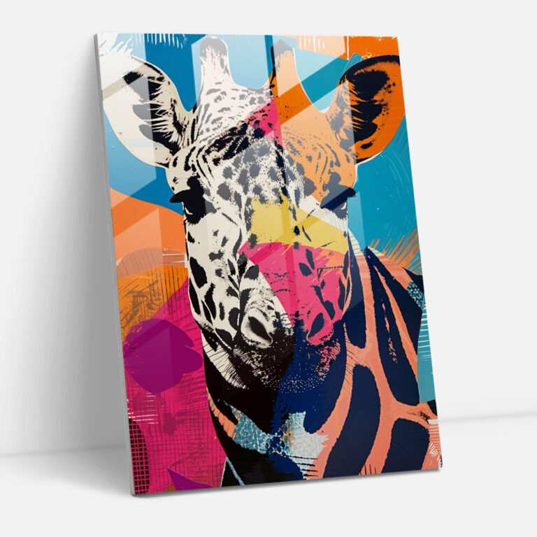 Andy Warhol Modern Art - Playful Animal Print Collage - Andy Warhol, Glass Print, Home Decoration, Wall Decoration