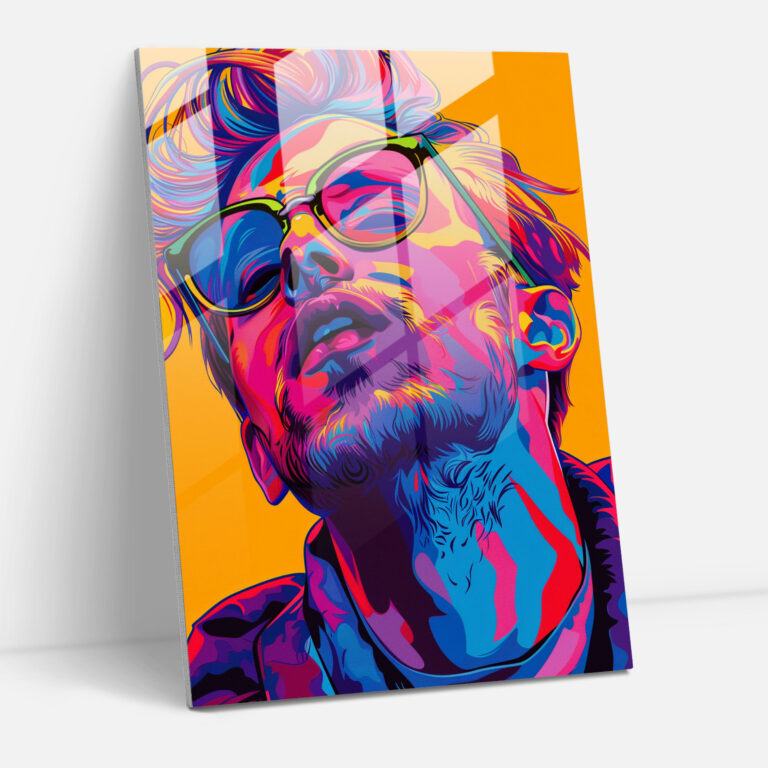 Andy Warhol Glass Print - Andy Warhol, Pop Art, Glass Print, Home Decoration
