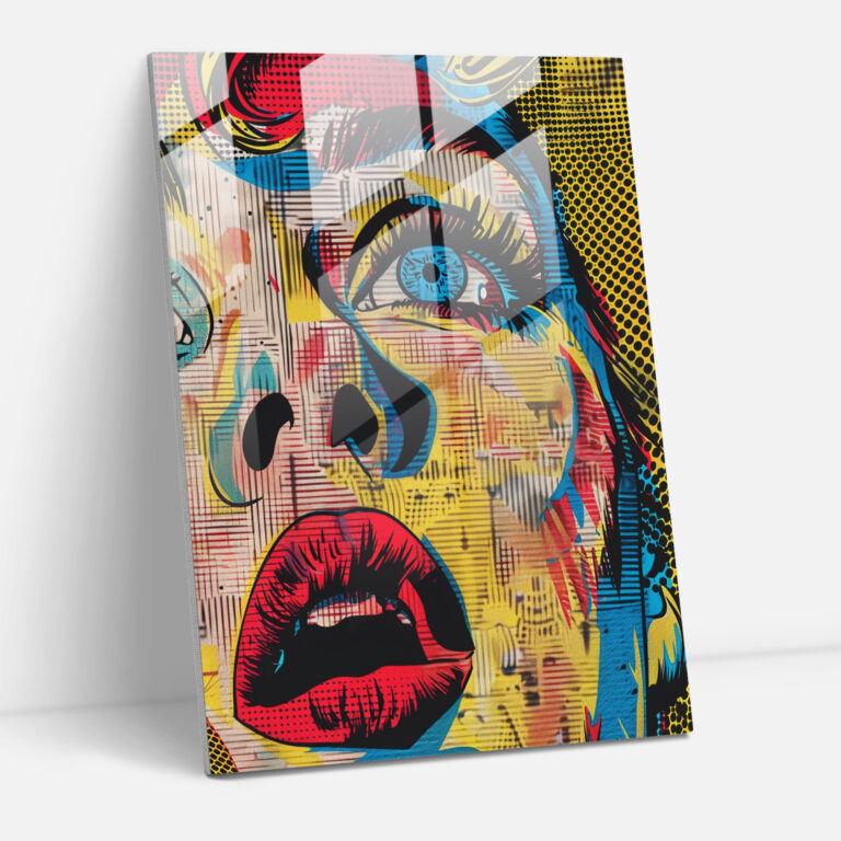 Andy Warhol Glass Wall Art - Andy Warhol, Modern Art, Comic Book Panel, Glass Wall Art