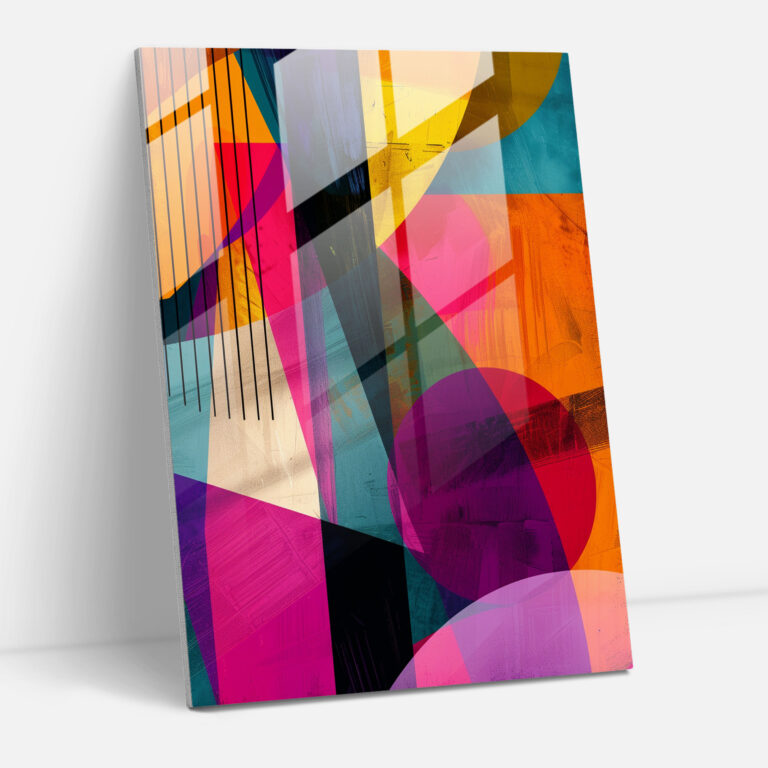 Andy Warhol Geometric Abstract Glass Wall Art - Andy Warhol, Home Decoration, Andy Warhol, Glass Wall Art