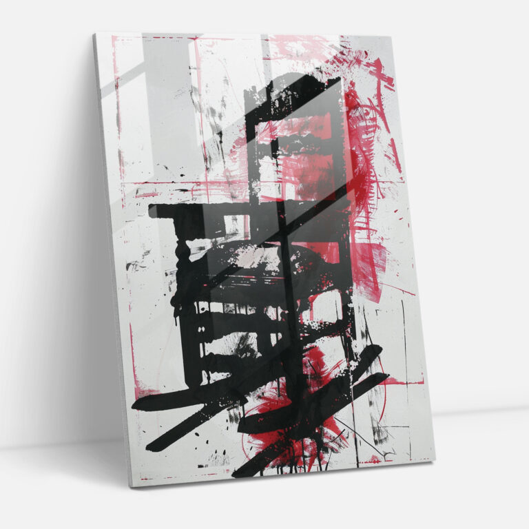 Andy Warhol Electric Chair Glass Wall Art - Andy Warhol, Modern Art, Andy Warhol, Home Decoration