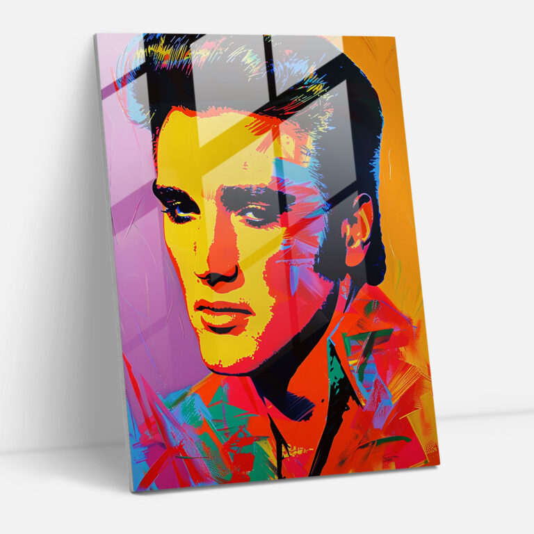 Andy Warhol Elvis Presley Glass Print - Andy Warhol, Wall Decoration, Glass Print, Home Decoration