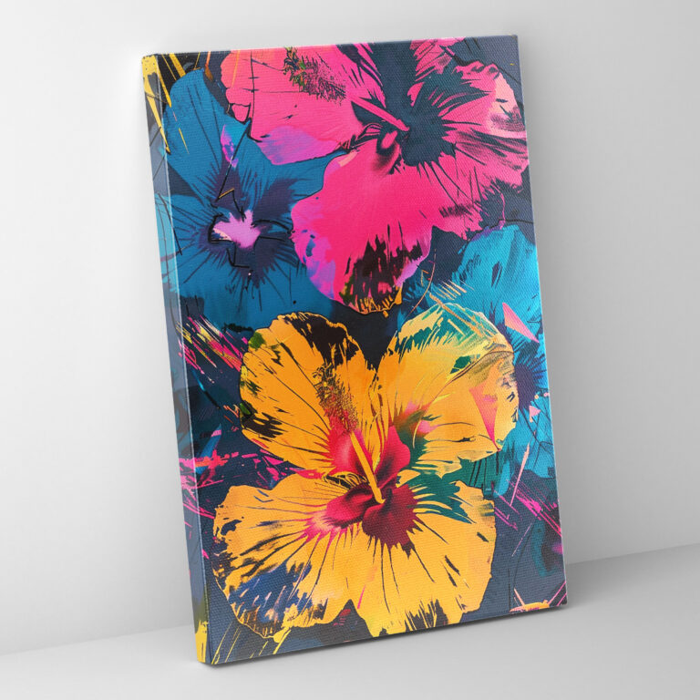 Andy Warhol Wall Decoration Canvas Print - Abstract Flower Patterns - Andy Warhol, Canvas Print, Canvas Wall Art, Wall Decoration