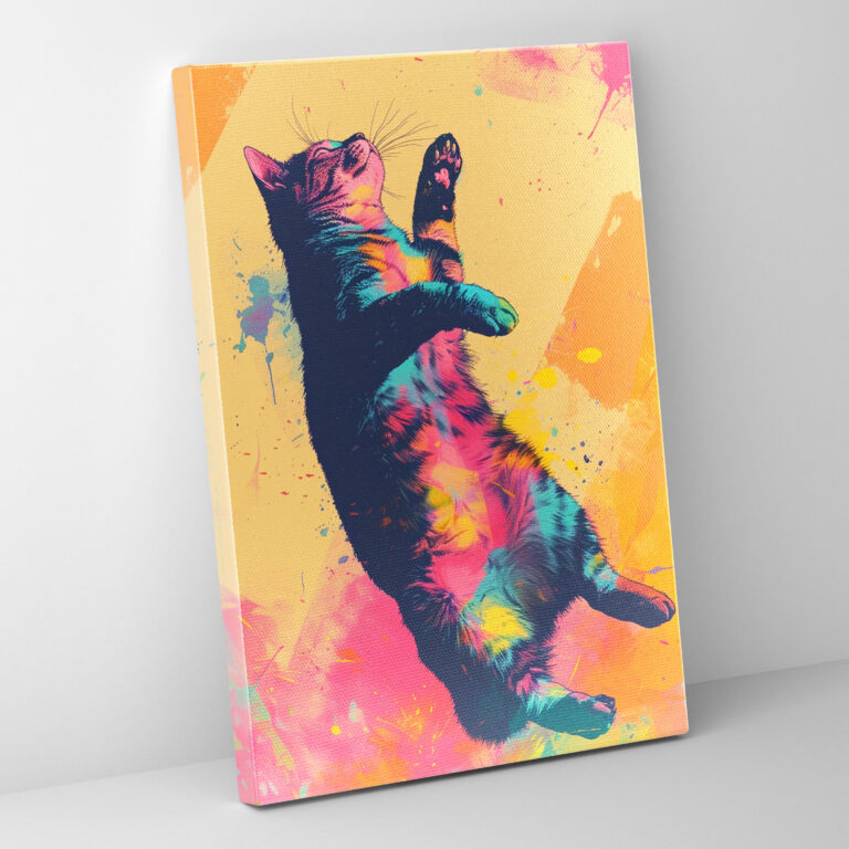 Andy Warhol Wall Decoration - Cat Illustrations Canvas Print - Andy Warhol, Canvas, Canvas Print, Home Decoration