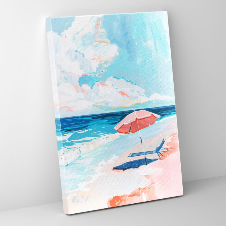 Andy Warhol Canvas Print - Beach Scene Wall Art - Andy Warhol, Canvas, Wall Art, Andy Warhol