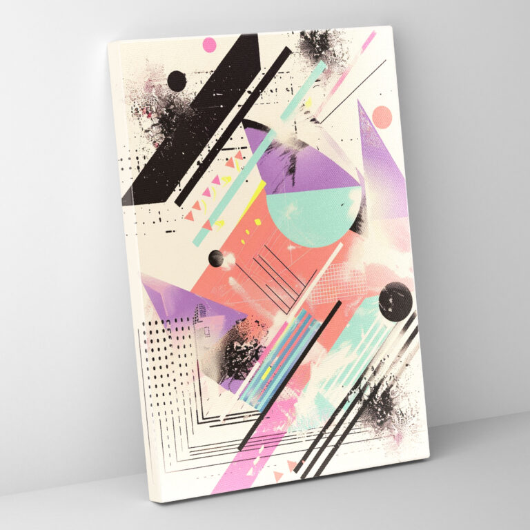 Andy Warhol Canvas Print - Pastel Geometric Shapes - Andy Warhol, Wall Decoration, Canvas, Canvas Wall Art