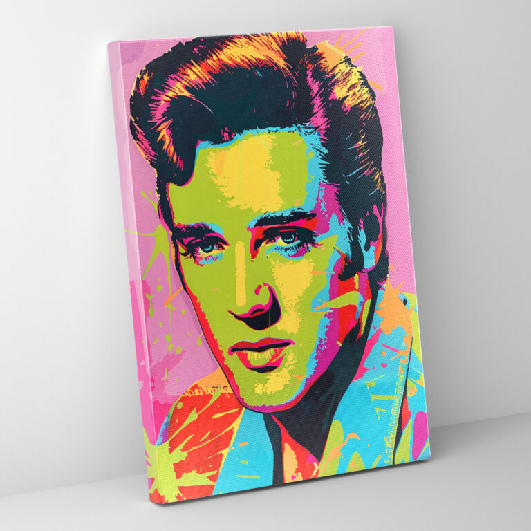 Andy Warhol Canvas Print Elvis Presley Portrait - Andy Warhol, Andy Warhol, Canvas Wall Art, Wall Decoration