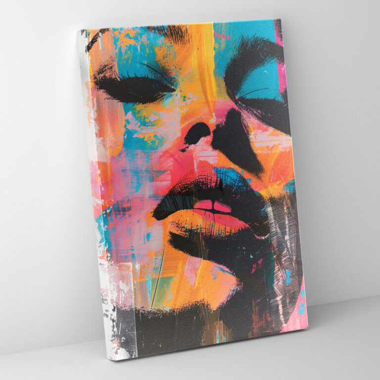 Andy Warhol Canvas Print Bold Abstract Portrait - Andy Warhol, Wall Art, Canvas Print, Home Decoration