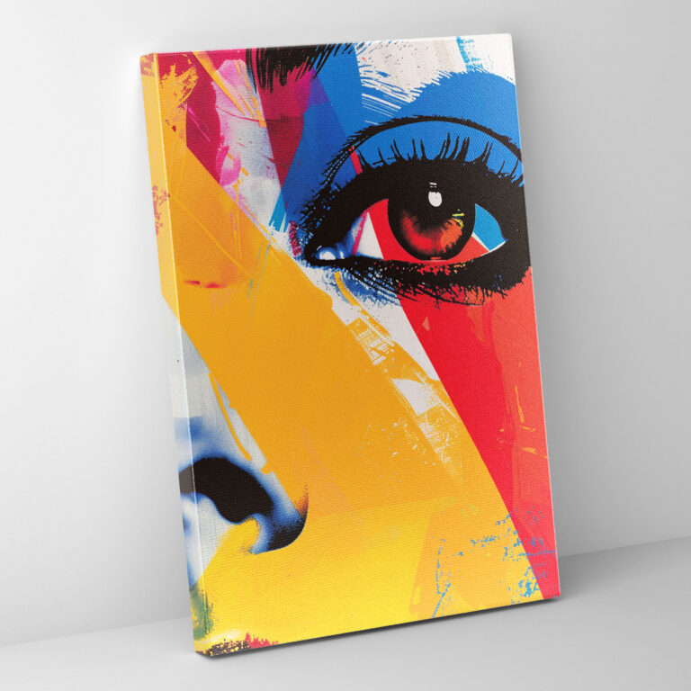Andy Warhol Canvas Print - Bold Typography Design In Primary Colors - Andy Warhol, Wall Art, Home Decoration, Canvas