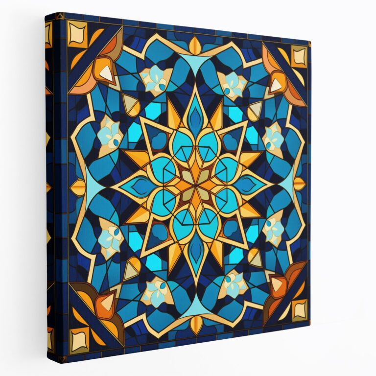 Anatolia Canvas Print - Vibrant Mosaic - Anatolia, Wall Art, Canvas Wall Art, Digital Artwork