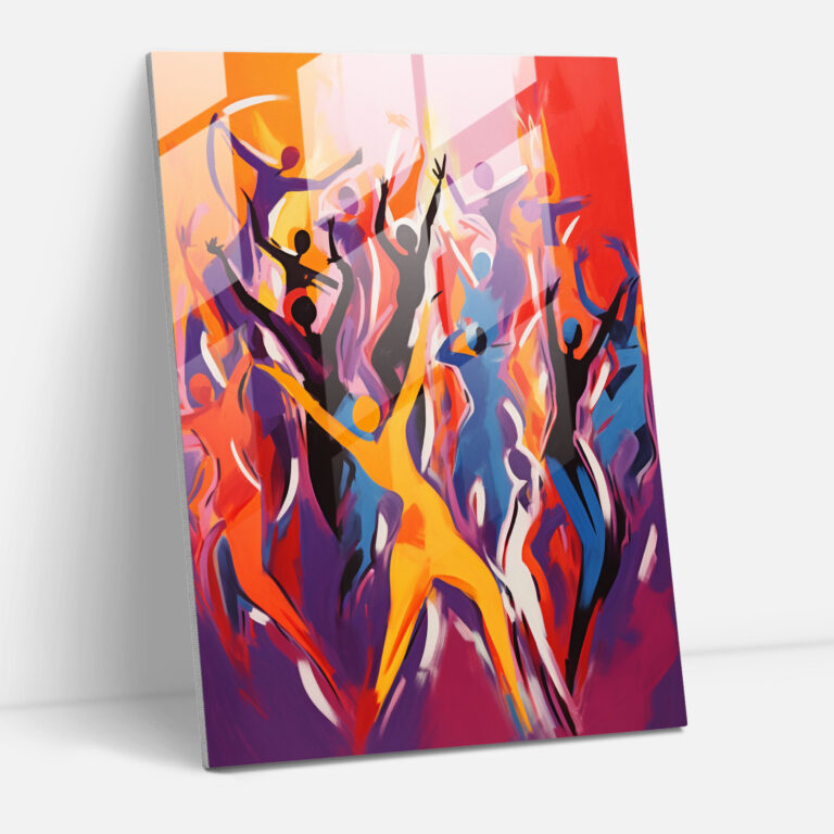 Afro Dance Glass Print - Afro, Afro-Themed, Modern Art, Glass Wall Art