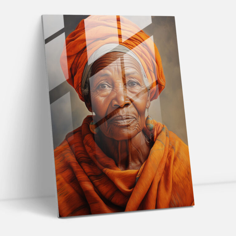Afro Wisdom Glass Print - Afro, Afro-Themed, Home Decoration, Glass Art