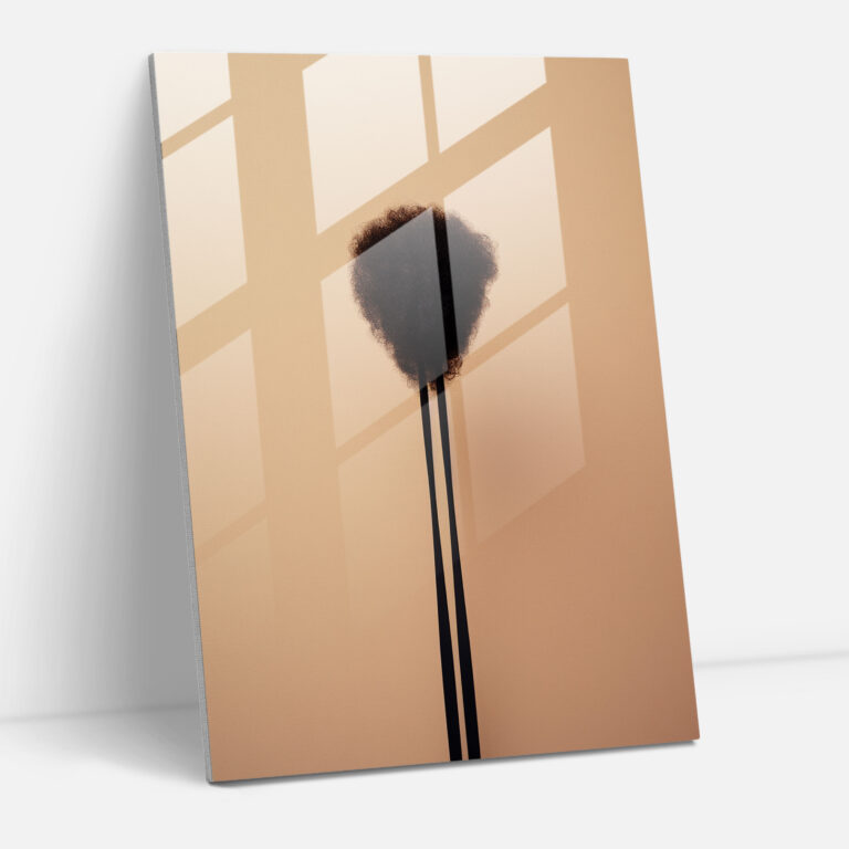 Afro Essentials Glass Print - Afro, Afro Essentials, Modern Art, Close-Up