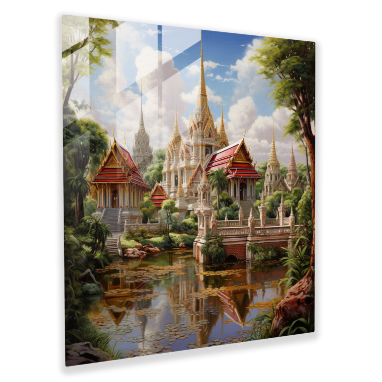 Asian Harmony Glass Print - Asian, Glass Wall Art, Home Decoration, Glass Print