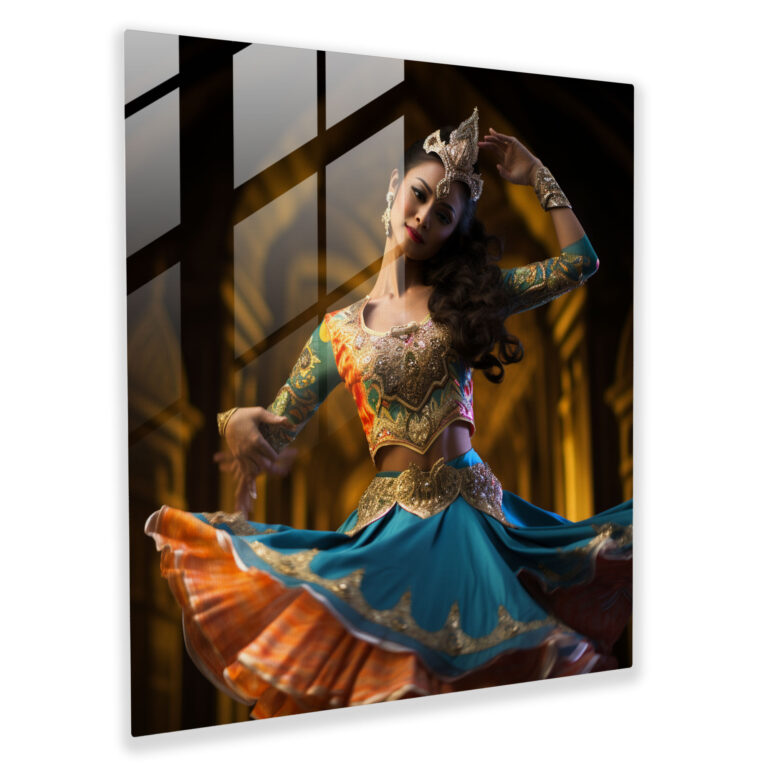 Asian Grace Glass Print - Asian, Home Decoration, Dynamic Composition, Visually Captivating