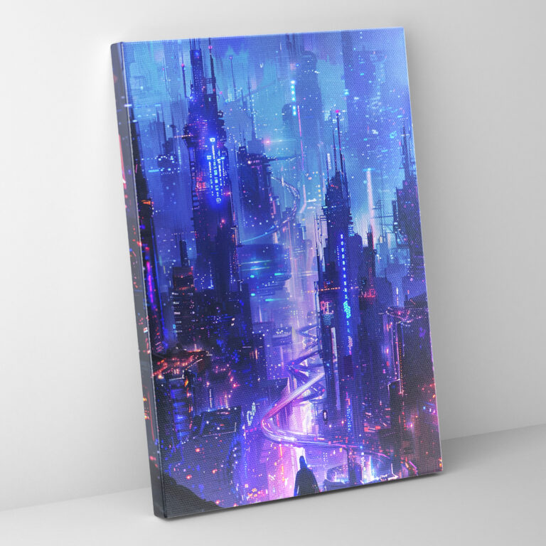 Ashvin Harrison Canvas Print - Neon City Wall Art - Ashvin Harrison, Ashvin Harrison, Canvas Print, Wall Art