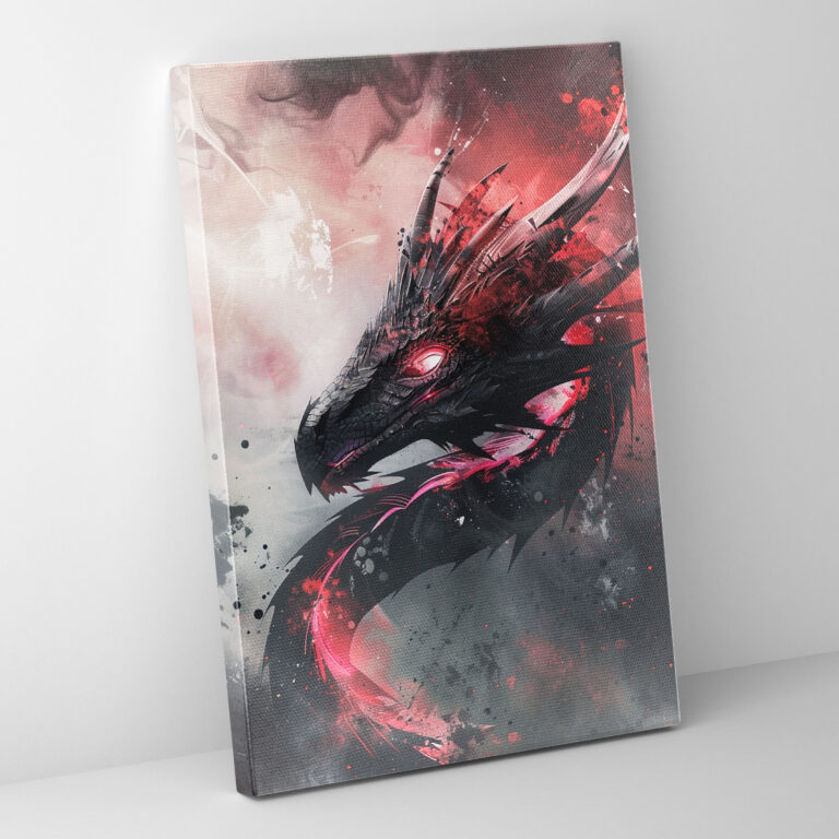 Mystical Dragon Canvas Print By Ashvin Harrison - Ashvin Harrison, Ashvin Harrison, Wall Art, Canvas Wall Art