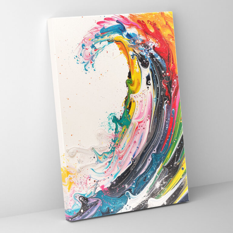Ashvin Harrison Abstract Waves Canvas Print - Ashvin Harrison, Wall Decoration, Canvas Wall Art, Canvas Print
