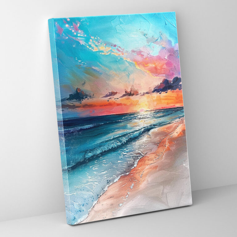 Ashvin Harrison Tranquil Beach Canvas Print - Ashvin Harrison, Canvas Wall Art, Wall Art, Canvas