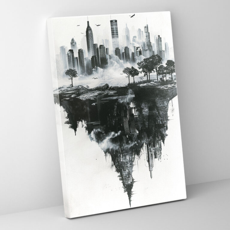 Ashvin Harrison Surreal Cityscape Canvas Print - Ashvin Harrison, Wall Art, Ashvin Harrison, Canvas Print