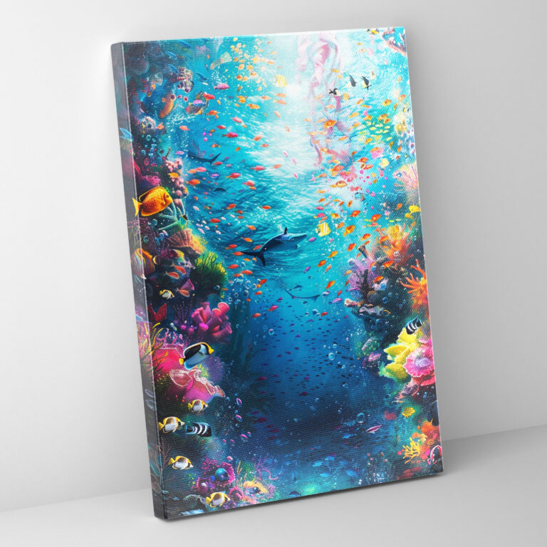 Ashvin Harrison Underwater Scene Canvas Print - Ashvin Harrison, Wall Art, Canvas, Canvas Print
