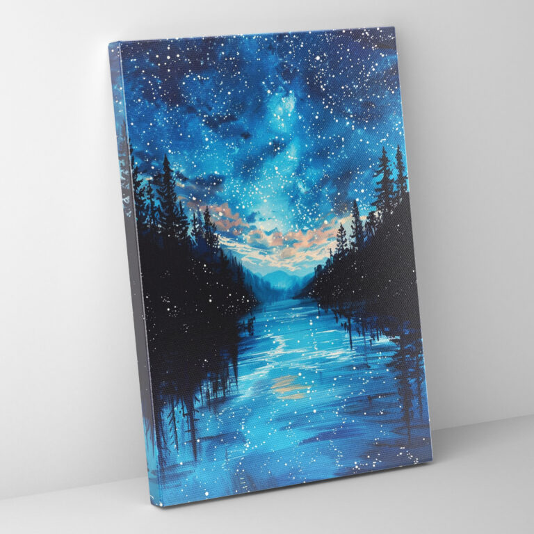 Ashvin Harrison Starry Night Sky Canvas Print - Ashvin Harrison, Canvas Wall Art, Wall Art, Canvas Print