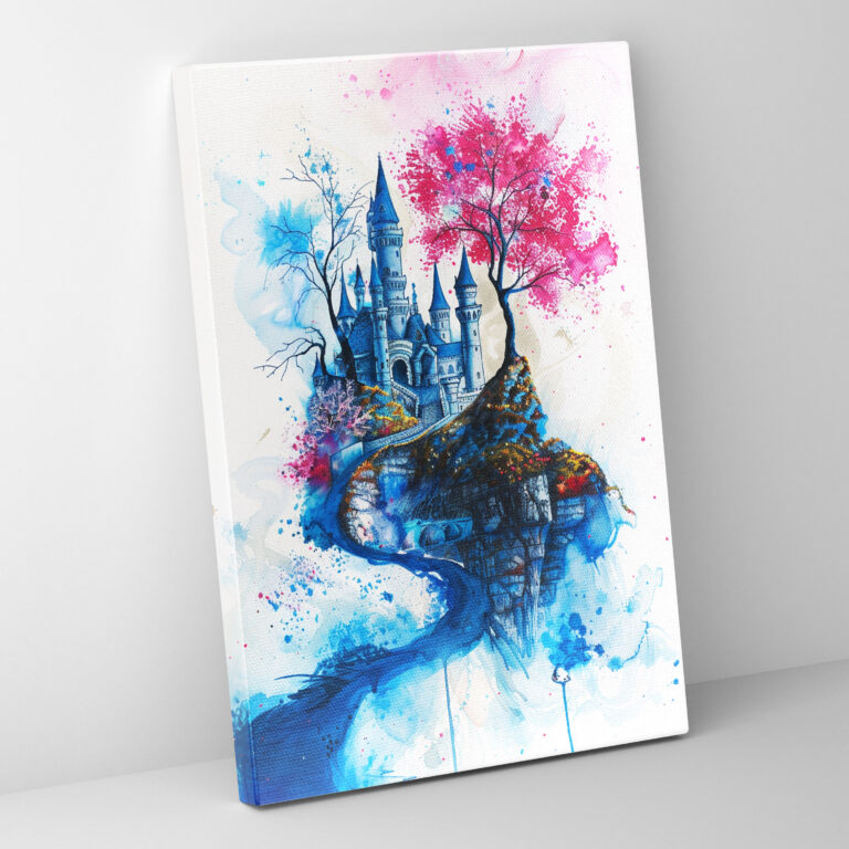 Ashvin Harrison Fairytale Castle Canvas Print - Ashvin Harrison, Whimsical, Ashvin Harrison, Wall Decoration