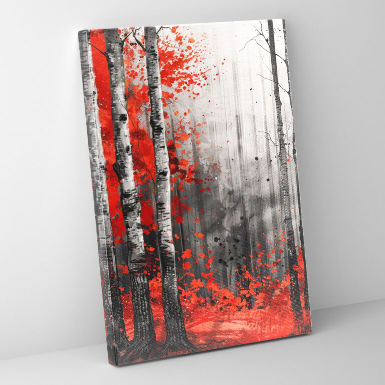 Ashvin Harrison Moody Autumn Forest Canvas Print - Ashvin Harrison, Autumn, Canvas, Wall Decoration