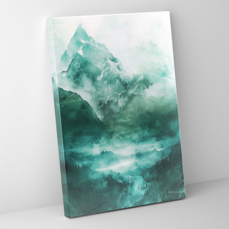 Ashvin Harrison Mystical Mountain Landscape Canvas Print - Ashvin Harrison, Canvas Print, Mist, Landscape