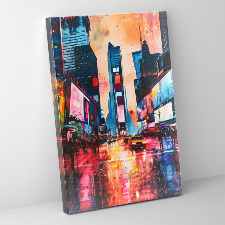Ashvin Harrison Vibrant City Canvas Print - Ashvin Harrison, Canvas Print, Wall Art, Streets