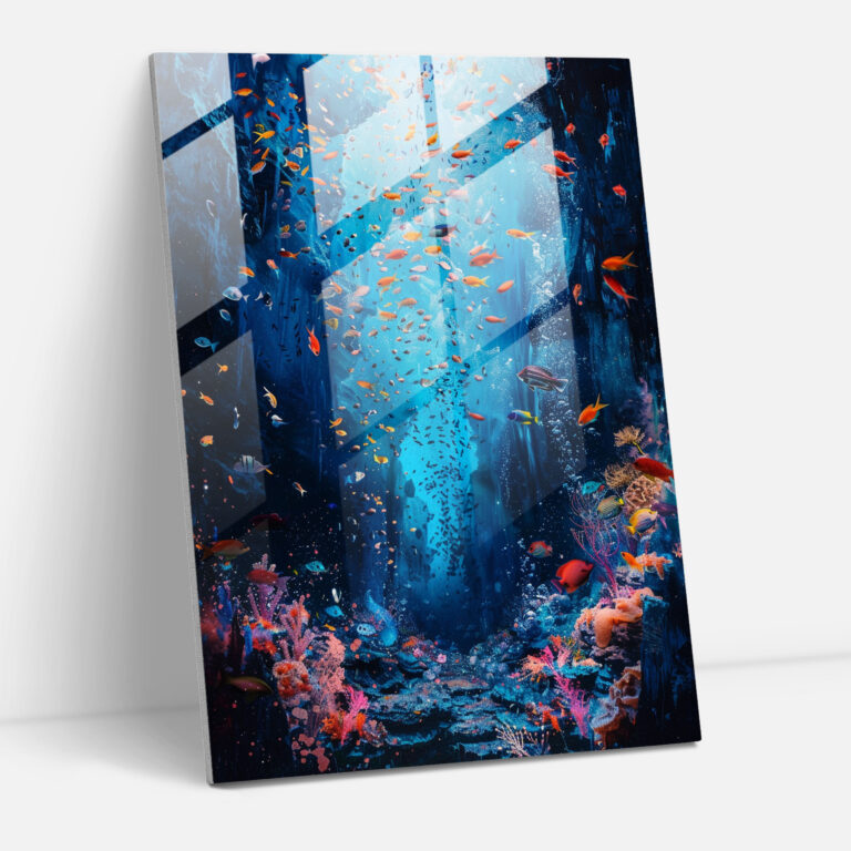 Ashvin Harrison Home Decoration: Surreal Underwater Scene - Ashvin Harrison, Glass Print, Ashvin Harrison, Home Decoration