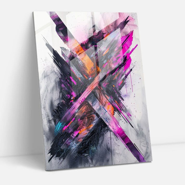 Ashvin Harrison Glass Print - Abstract Geometric Shapes - Ashvin Harrison, Glass Wall Art, Ashvin Harrison, Wall Decoration