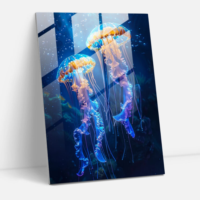 Ashvin Harrison Glass Wall Art - Surreal Underwater Scene - Ashvin Harrison, Glass Art, Ashvin Harrison, Glass Wall Art