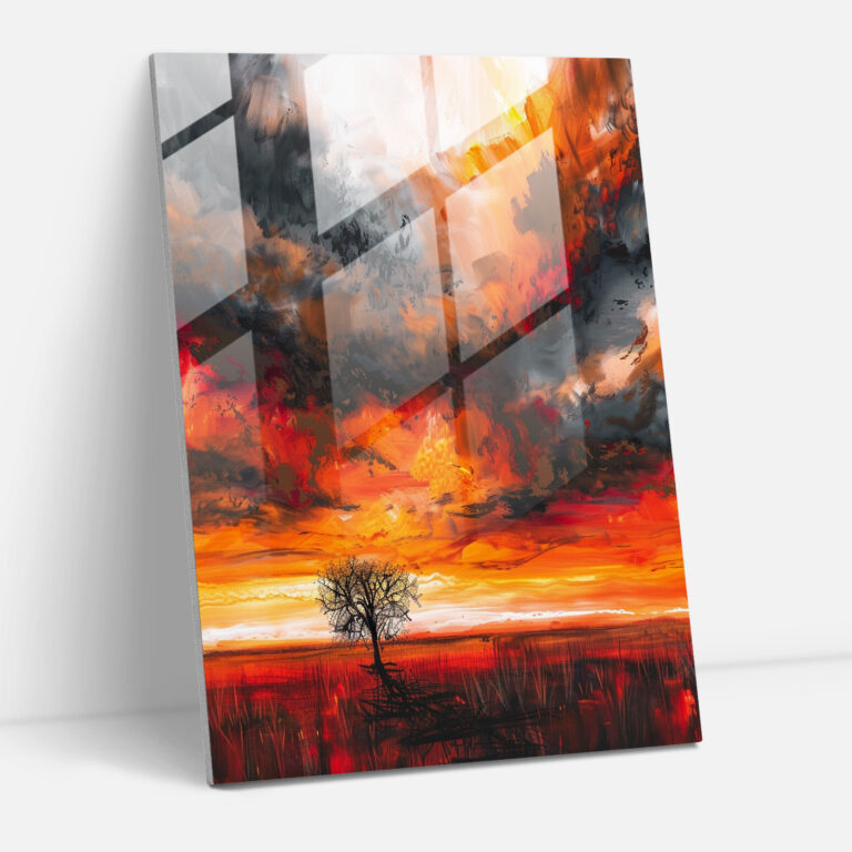 Ashvin Harrison Landscape Glass Wall Art - Ashvin Harrison, Wall Decoration, Modern Art, Glass Art