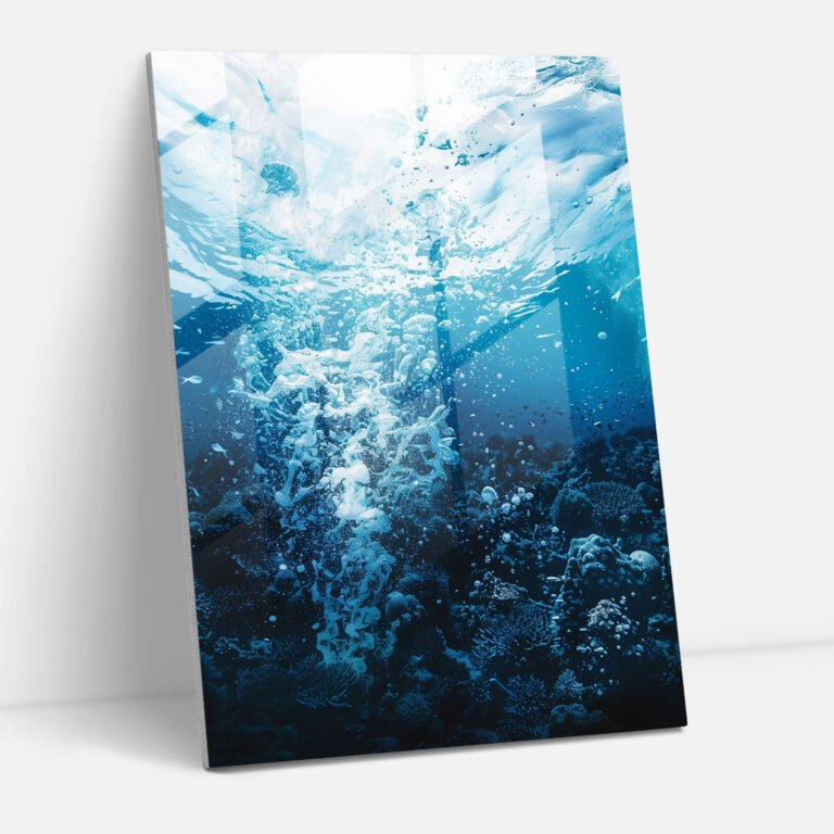 Ashvin Harrison Underwater Glass Print - Ashvin Harrison, Glass Art, Home Decoration, Glass Print