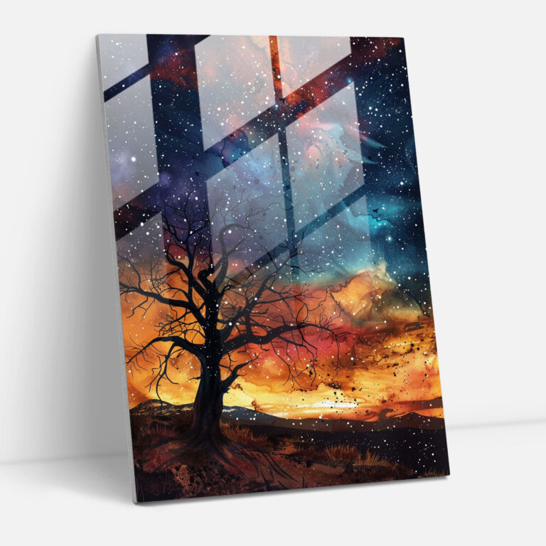 Ashvin Harrison Night Sky Glass Print - Ashvin Harrison, Ashvin Harrison, Home Decoration, Modern Art