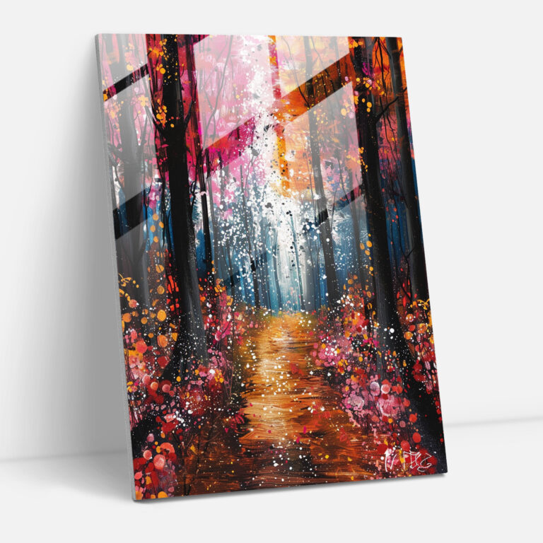 Ashvin Harrison Fairytale Forest Glass Print - Ashvin Harrison, Home Decoration, Glass Art, Glass Print
