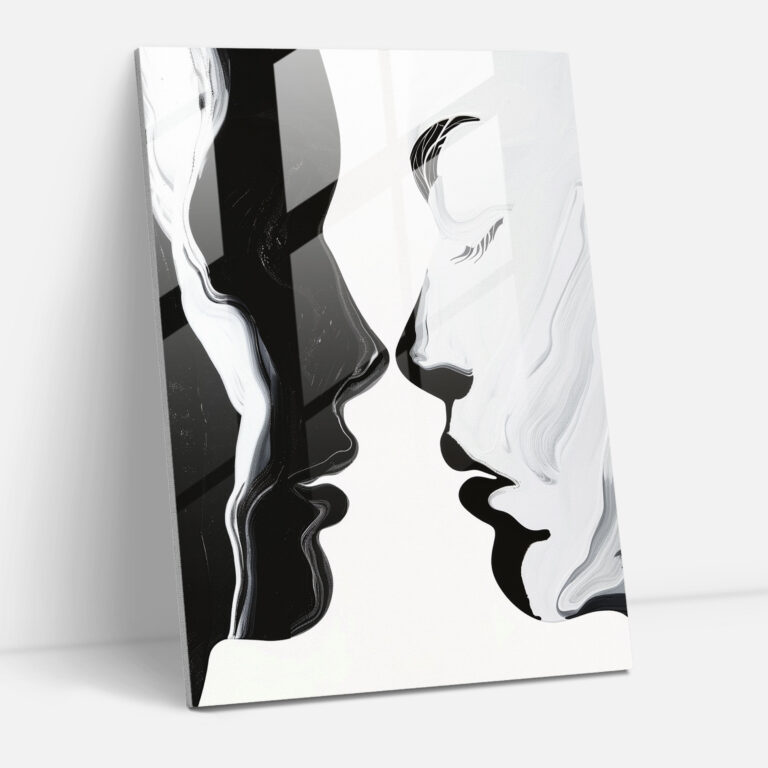 Ashvin Harrison Home Decoration - Bold Abstract Figures In Black And White - Ashvin Harrison, Ashvin Harrison, Home Decoration, Modern Art