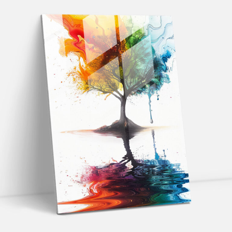 Ashvin Harrison Glass Print Surreal Nature Scene - Ashvin Harrison, Nature Art, Surreal Art, Glass Print