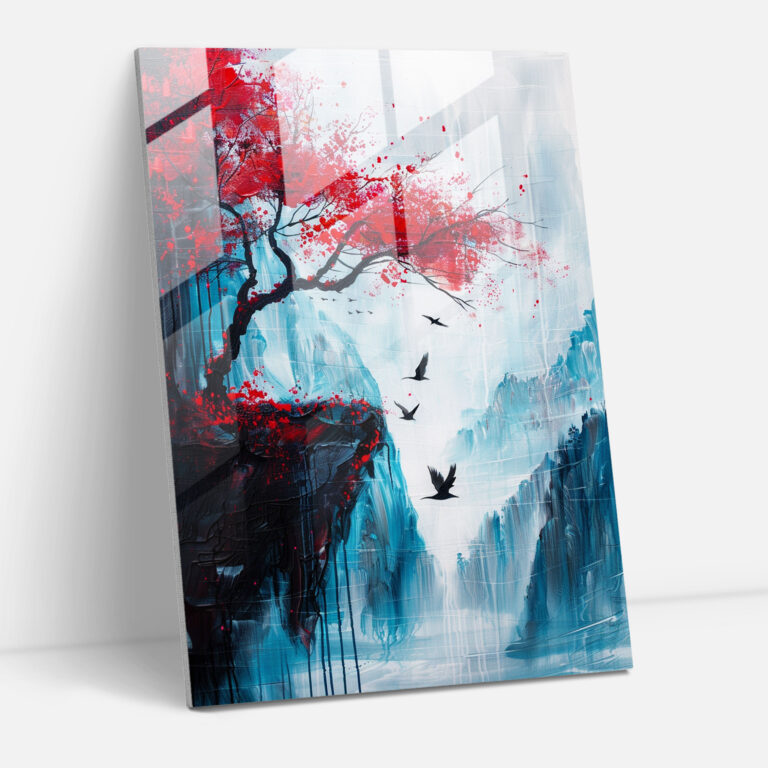 Ashvin Harrison Modern Art Whimsical Fantasy Landscape - Ashvin Harrison, Home Decoration, Wall Decoration, Glass Print