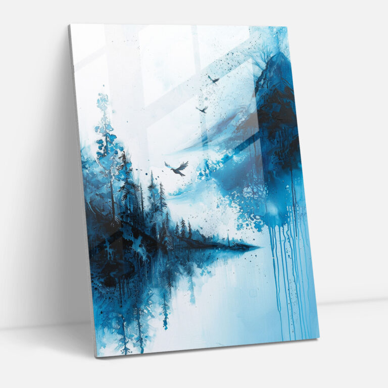 Ashvin Harrison Glass Print - Serene Landscape - Ashvin Harrison, Glass Wall Art, Ashvin Harrison, Glass Print