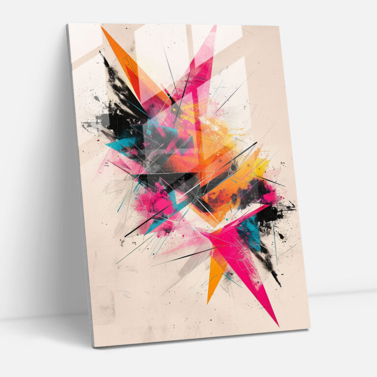 Ashvin Harrison Glass Wall Art - Vibrant Abstract - Ashvin Harrison, Glass Wall Art, Wall Decoration, Glass Art
