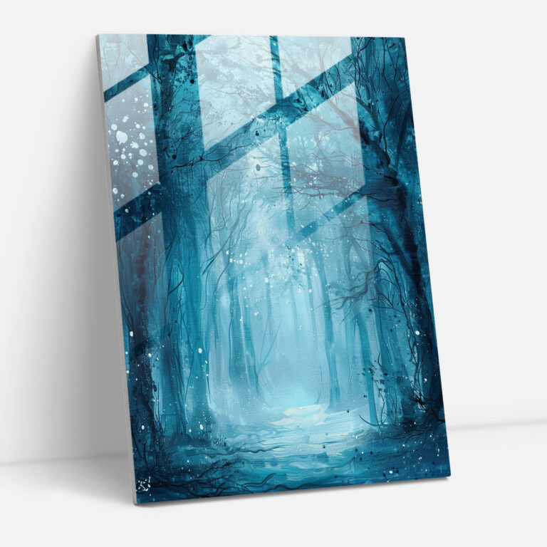 Ashvin Harrison Glass Art - Ethereal Forest Scene - Ashvin Harrison, Modern Art, Glass Art, Ashvin Harrison